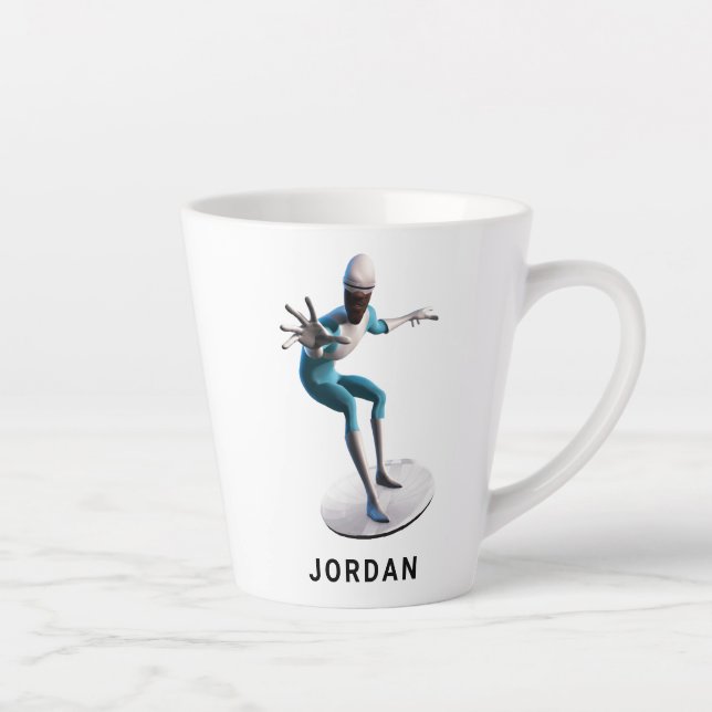 Tasse Latte Disney, la soucoupe à disque volante Incroyables F (Droite)