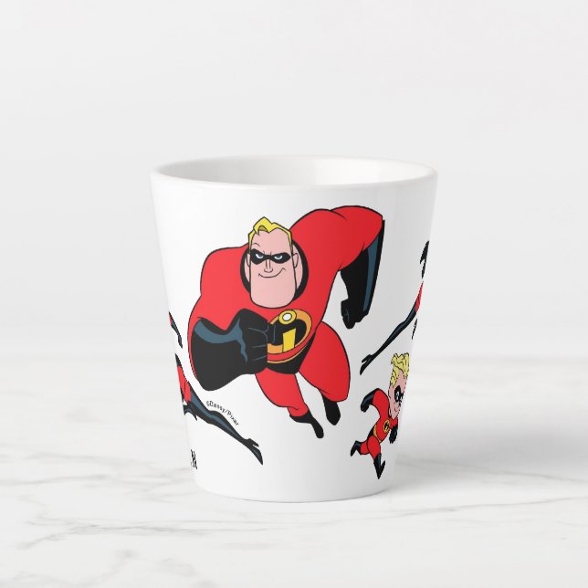 Tasse Latte Disney, les incroyables volants (Devant)