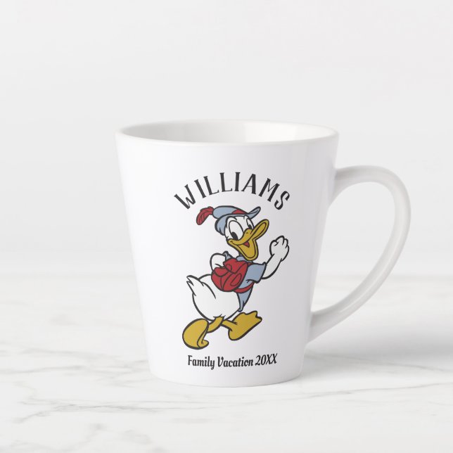 Tasse Latte Donald Duck en plein air | Vacances en famille (Droite)