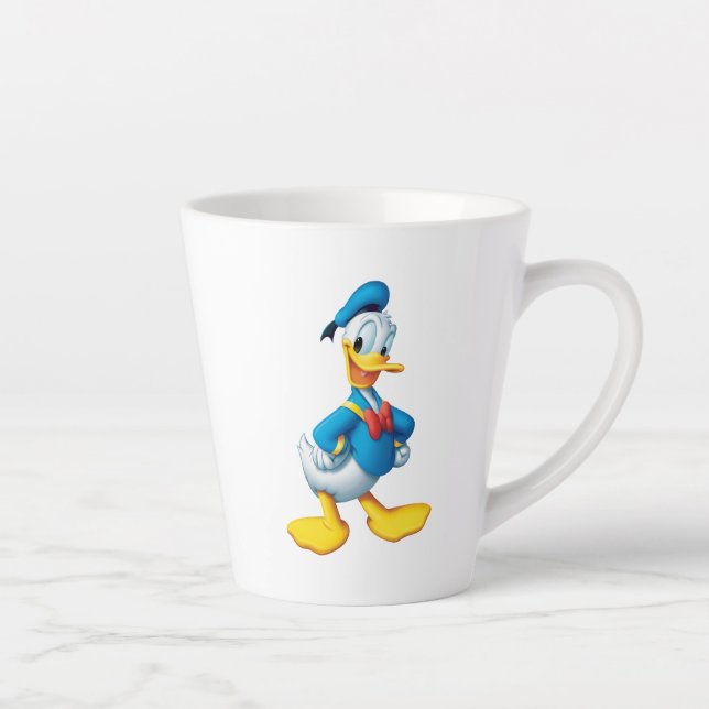Tasse Latte Donald Duck | Heureux (Droite)