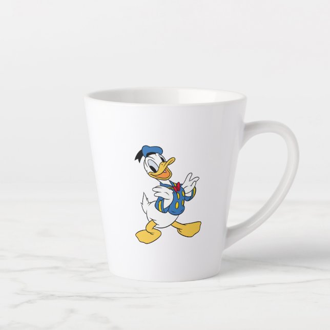 Tasse Latte Donald Duck | Pose Fière (Droite)