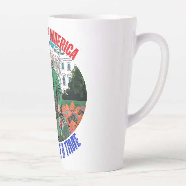 TASSE LATTE DONALD TRUMP-NETTOYAGE DE L'AMÉRIQUE UN SAC À LA F (Droite)