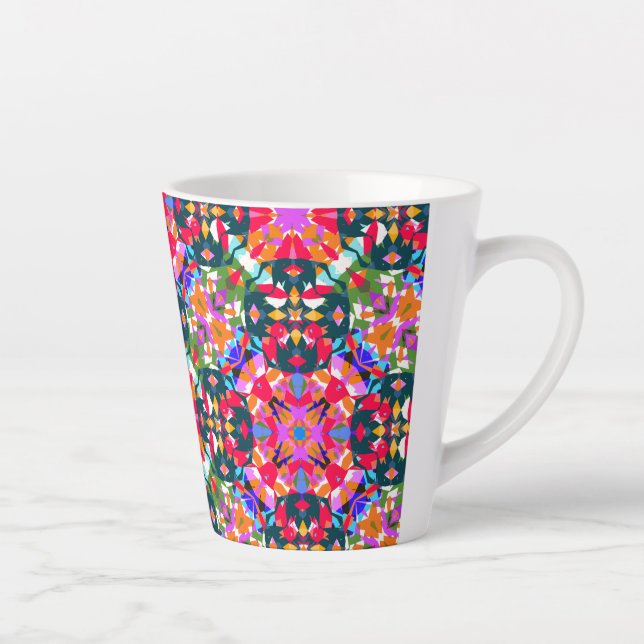 Tasse Latte Dopamine DHD Boost Positivity Motif coloré (Droite)