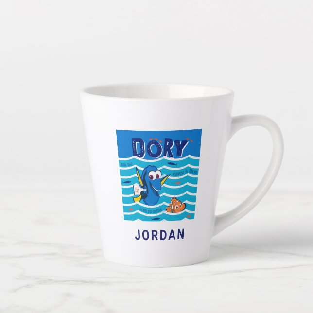 Tasse Latte Dory et Nemo Amour à la nage (Droite)