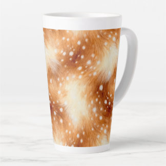 Tasse Latte Doux Fourrure Faon Bois Douillet