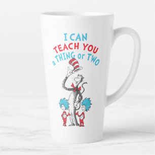 Tasse Latte Dr. Seuss Professeur Je peux vous enseigner une