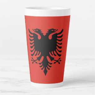 Tasse Latte Drapeau albanais