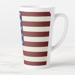 Tasse Latte Drapeau américain