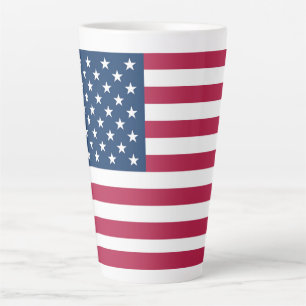 Tasse Latte Drapeau américain