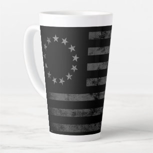 Tasse Latte Drapeau américain vintage Betsy Ross