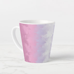 Tasse Latte Drapeau de fierté bigender abstrait