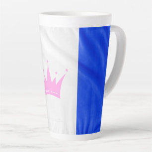 Tasse Latte Drapeau de fierté de la culture drag de SlipperyJo