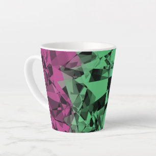 Tasse Latte Drapeau de Fierté Polysexuel Groovy Éclectique Rét