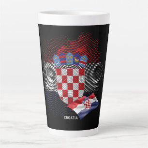 Tasse Latte Drapeau de la Croatie