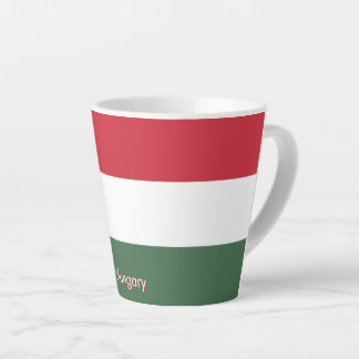 Tasse Latte Drapeau de la Hongrie personnalisé
