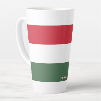 Tasse Latte Drapeau de la Hongrie personnalisé