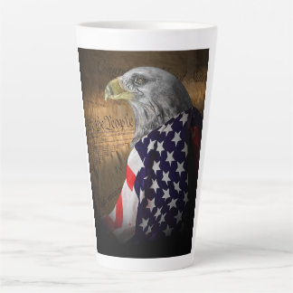 Tasse Latte drapeau de l'aigle