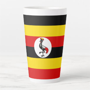 Tasse Latte Drapeau de l'Ouganda
