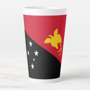 Tasse Latte Drapeau de Papouasie-Nouvelle-Guinée