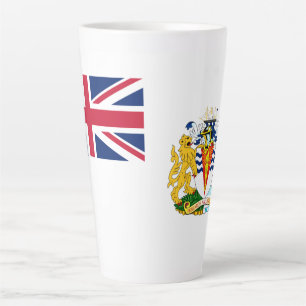 Tasse Latte Drapeau du territoire antarctique britannique