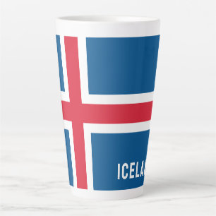Tasse Latte Drapeau Islande