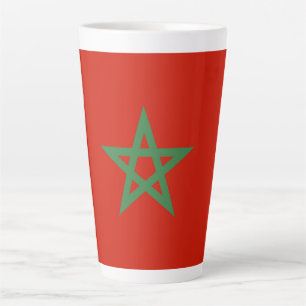 Tasse Latte drapeau marocain