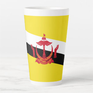 Tasse Latte Drapeau patriotique de Brunei