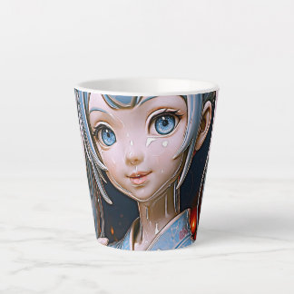 Tasse Latte Dreamy Porcelain Anime Girl