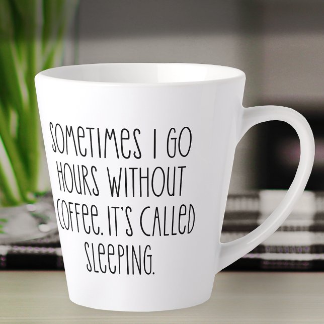 Tasse Latte Drôle Amateurs De Café Citation Typographie Sarcas (Créateur téléchargé)