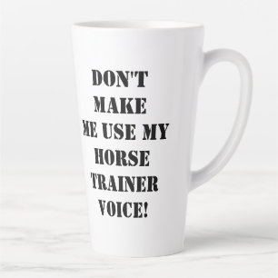 Tasse Latte Drôle cheval équestre dresseur nom de la personnal