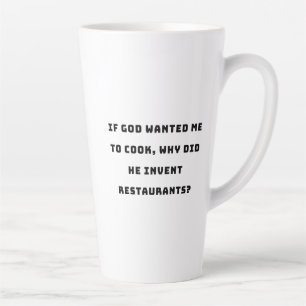 Tasse Latte Drôle Citation de femme de ménage, je déteste Cuis