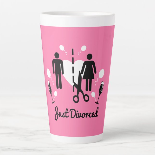 Tasse Latte Drôle Divorce Sympathy Dons (Devant)