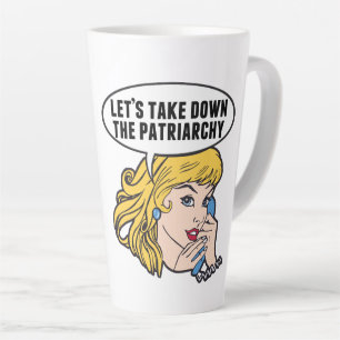 Tasse Latte Drôle féministe Pop Art Anti Patriarcat Rétro Femm