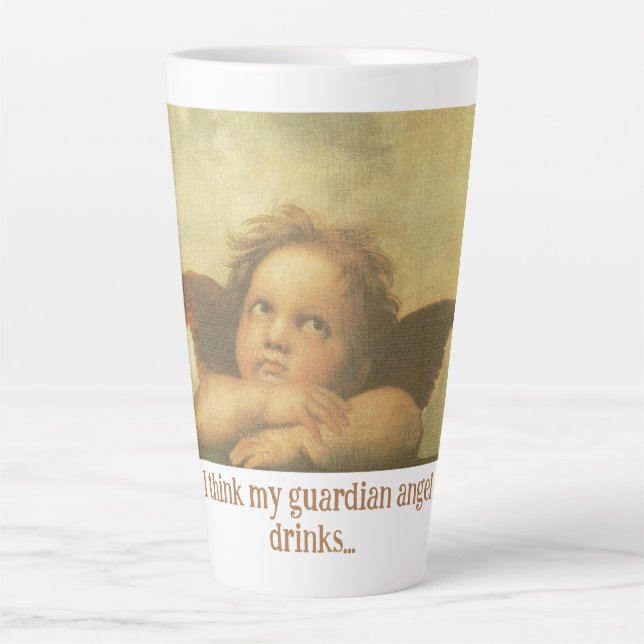 Tasse Latte Drôle Guardian Anel Citation (Devant)
