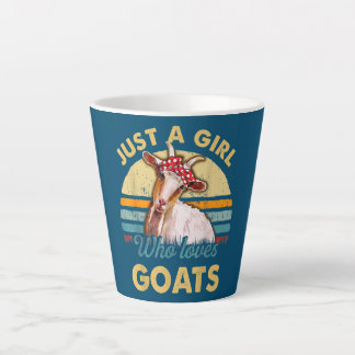 Tasse Latte Drôle Juste Une Fille Qui Aime Les Chèvres 