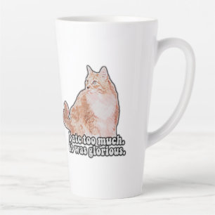 Tasse Latte Drôle mème de chat grincheux pour les amateurs de 