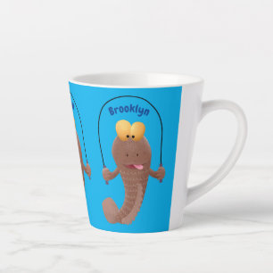 Tasse Latte Drôle sauter boudskipper poisson dessin animé