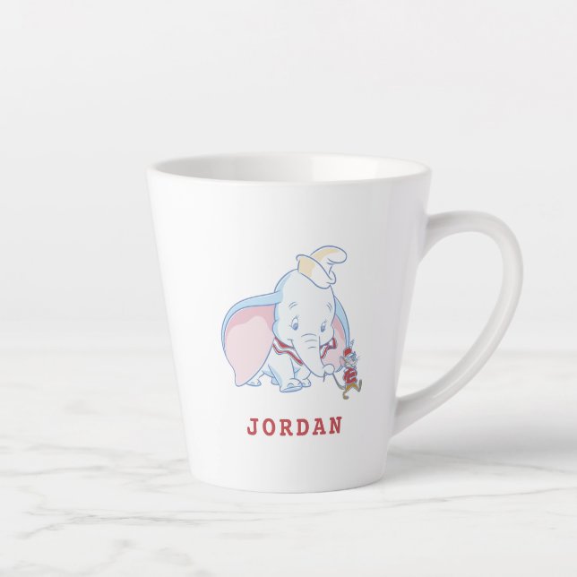 Tasse Latte Dumbo Dumbo et Timothy Q. Souris parlant (Droite)
