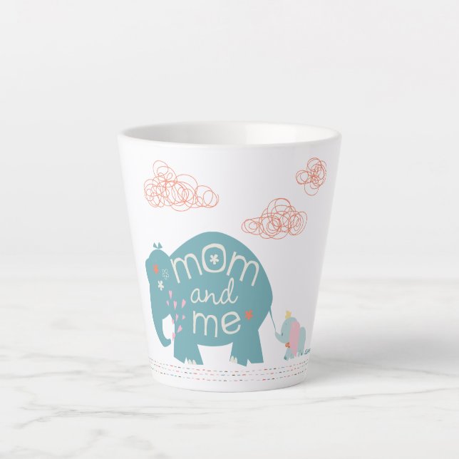 Tasse Latte Dumbo| Maman et moi (Devant)