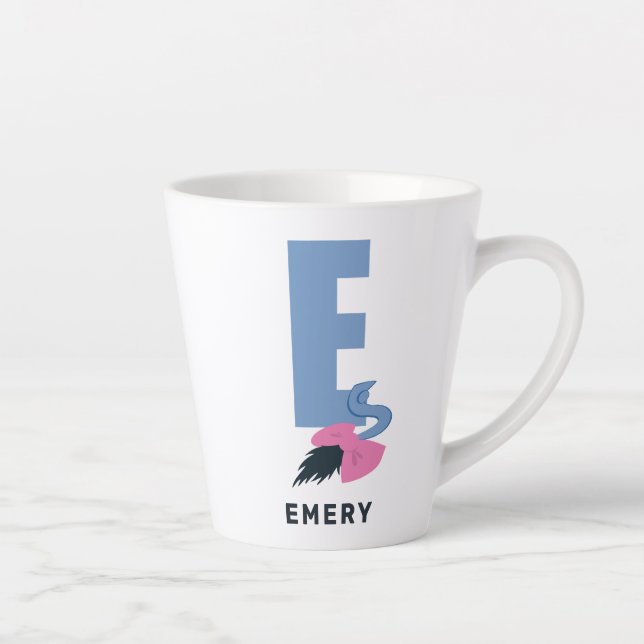 Tasse Latte E est pour Eeyore| Ajouter votre nom (Droite)