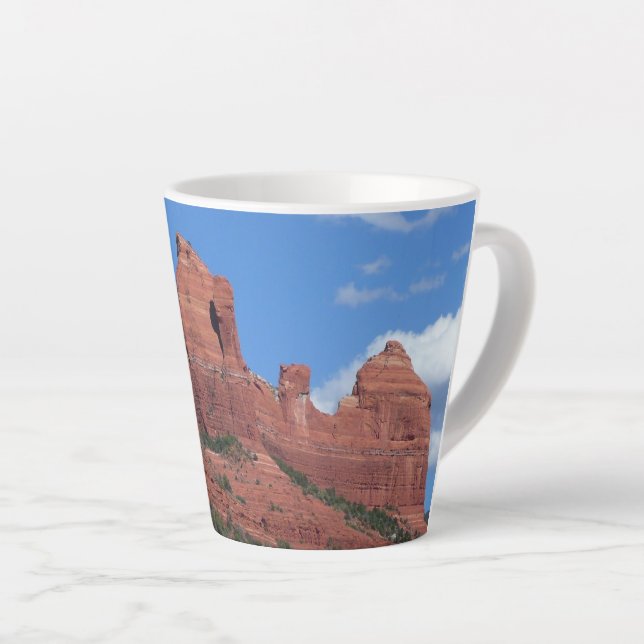 Tasse Latte Eagle Rock I Sedona Arizona Photographie de voyage (Angle droit)