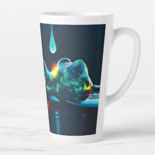 Tasse Latte Éclairage Liquide