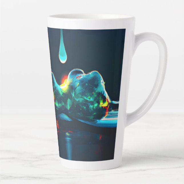 Tasse Latte Éclairage Liquide (Droite)