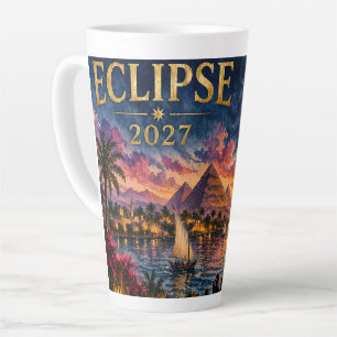 Tasse Latte Éclipse totale de Soleil 2027 Égypte