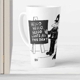 Tasse Latte École de formation de police britannique drôle