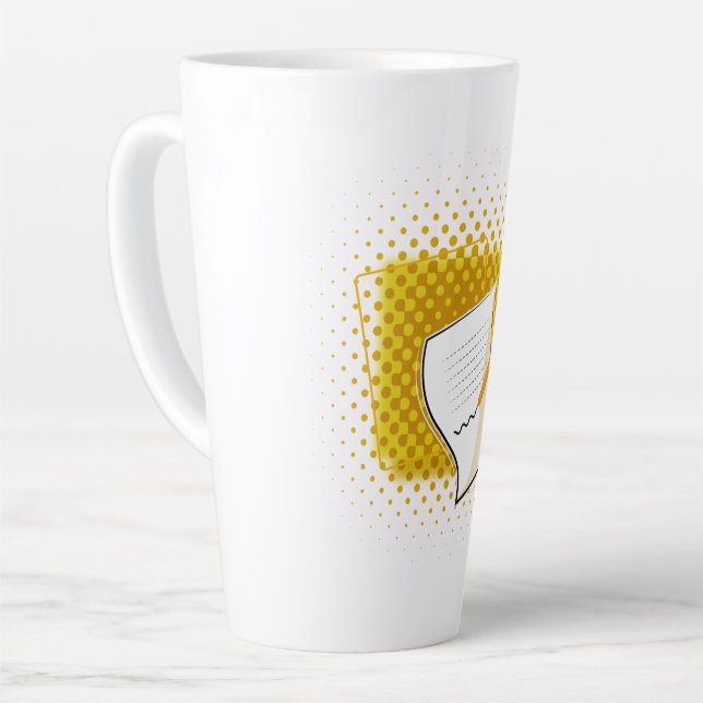 Tasse Latte Écriture Lover (Angle gauche)