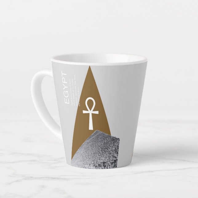 Tasse Latte Egyptian art  (Angle gauche)