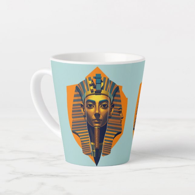 Tasse Latte Egyptian art  (Angle gauche)