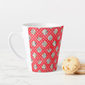 Tasse Latte Élégant Motif de Noël