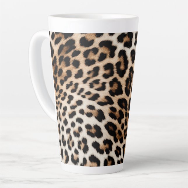 Tasse Latte Empreinte de léopard Brown Cream (Angle gauche)